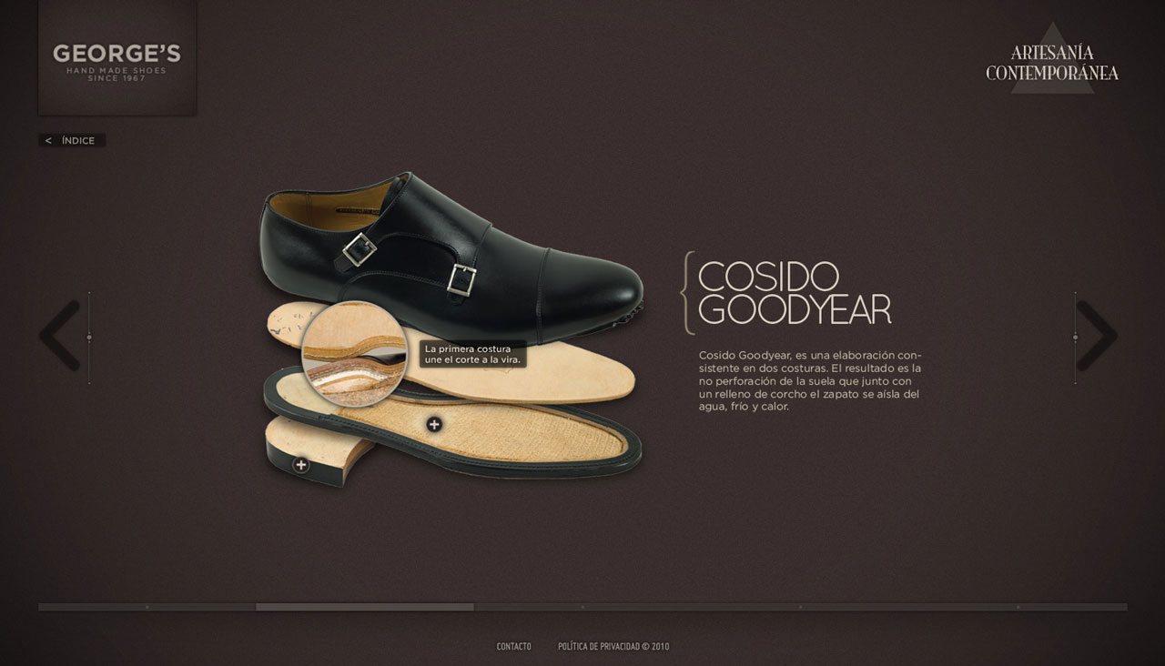 George's Shoes website